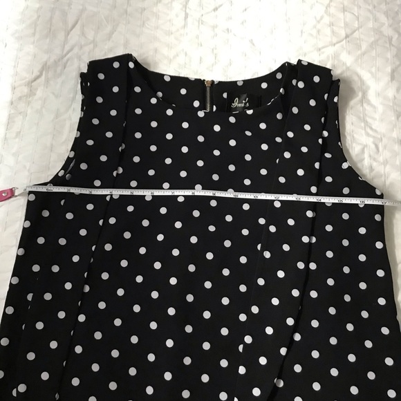 SOLD - Black tunic with white polka dots - Picture 9 of 12